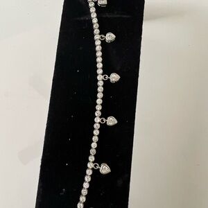 Silver Heart Charm Bracelet